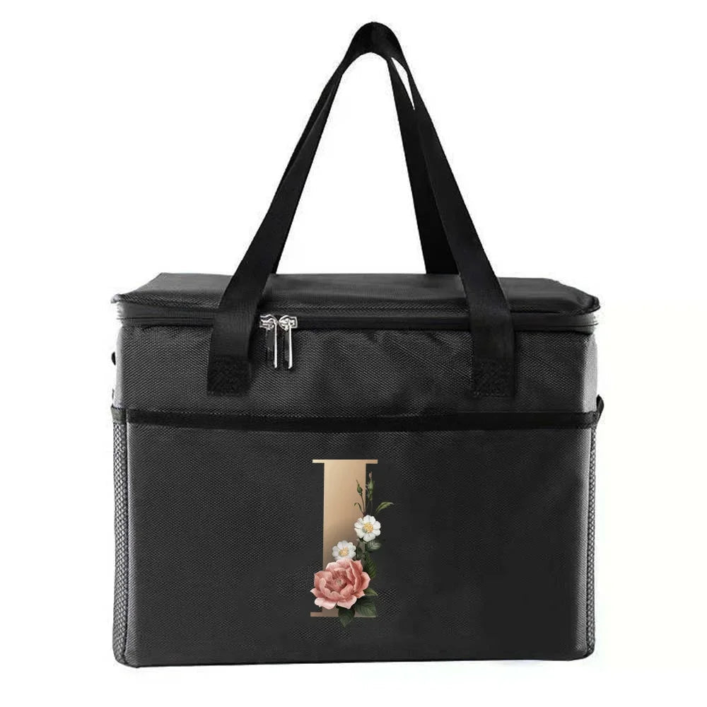 Sac thermique sacs à déjeuner portables sac isotherme alimentaire sacs à Bento impression or lettre série voyage pique-nique stockage sacs de glace - FATAONSac thermique sacs à déjeuner portables sac isotherme alimentaire sacs à Bento impression or lettre série voyage pique-nique stockage sacs de glaceMode FemmeFATAON