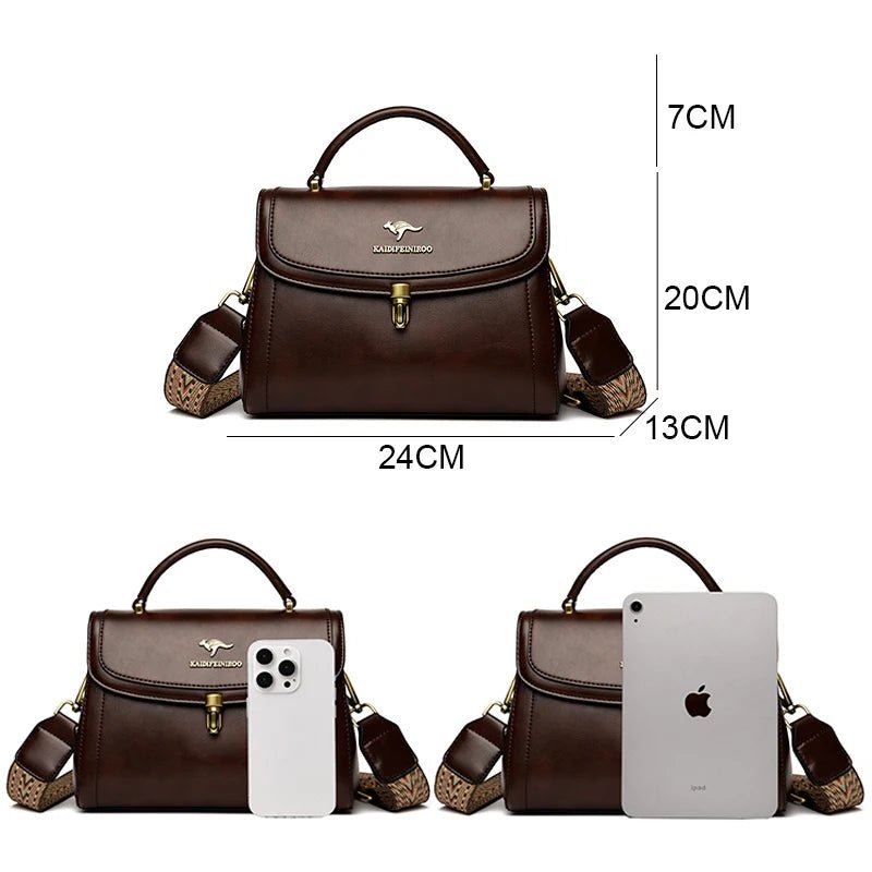 Sacs à bandoulière en cuir pour femmes, sacs à main de luxe pour dames, sac messager féminin, haute qualité, 2026 - FATAONSacs à bandoulière en cuir pour femmes, sacs à main de luxe pour dames, sac messager féminin, haute qualité, 2026Mode FemmeFATAON