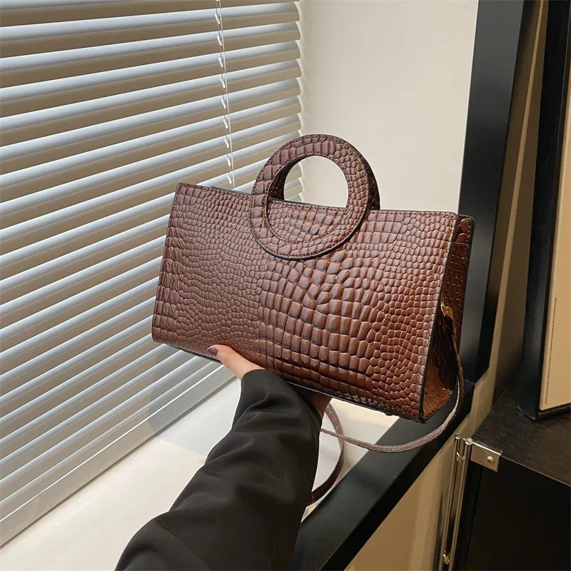 Sacs à main en cuir PU motif Crocodile pour femmes, sac carré vert, marque de mode, sacs à bandoulière, pochettes féminines - FATAONSacs à main en cuir PU motif Crocodile pour femmes, sac carré vert, marque de mode, sacs à bandoulière, pochettes fémininesMode FemmeFATAON