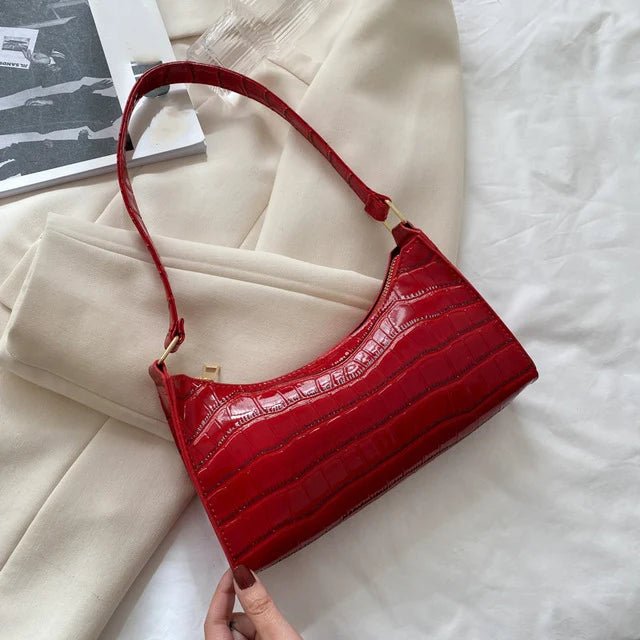 Sacs en cuir PU pour femmes, sac à main à motif d'alligator, petit sac messager sous les bras - FATAONSacs en cuir PU pour femmes, sac à main à motif d'alligator, petit sac messager sous les brasMode FemmeFATAON