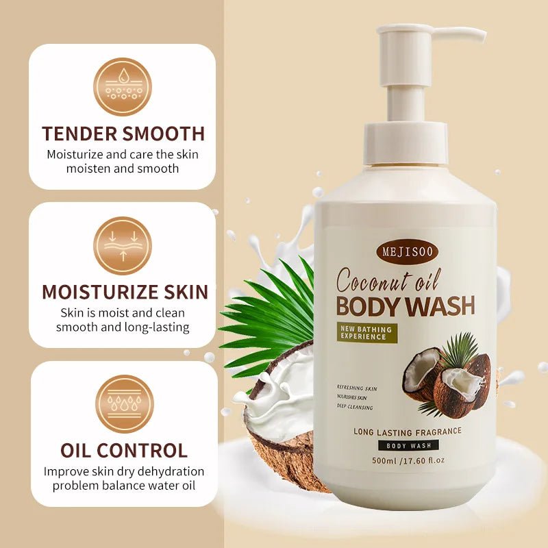 SADOER Best Seller – Gel Douche & Crème Corporelle à l’Huile de Coco 100% Naturelle Gel douche et body butter pour femme, enrichi en huile de coco. Aide à hydrater, nourrir et adoucir la peau tout en laissant une sensation de confort et de douceur. - FATAONSADOER Best Seller – Gel Douche & Crème Corporelle à l’Huile de Coco 100% Naturelle Gel douche et body butter pour femme, enrichi en huile de coco. Aide à hydrater, nourrir et adoucir la peau tout en laissant une sensation de confort et de dou