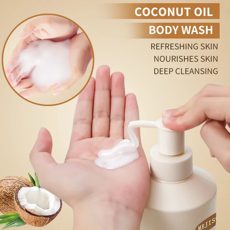 SADOER Best Seller – Gel Douche & Crème Corporelle à l’Huile de Coco 100% Naturelle Gel douche et body butter pour femme, enrichi en huile de coco. Aide à hydrater, nourrir et adoucir la peau tout en laissant une sensation de confort et de douceur. - FATAONSADOER Best Seller – Gel Douche & Crème Corporelle à l’Huile de Coco 100% Naturelle Gel douche et body butter pour femme, enrichi en huile de coco. Aide à hydrater, nourrir et adoucir la peau tout en laissant une sensation de confort et de dou