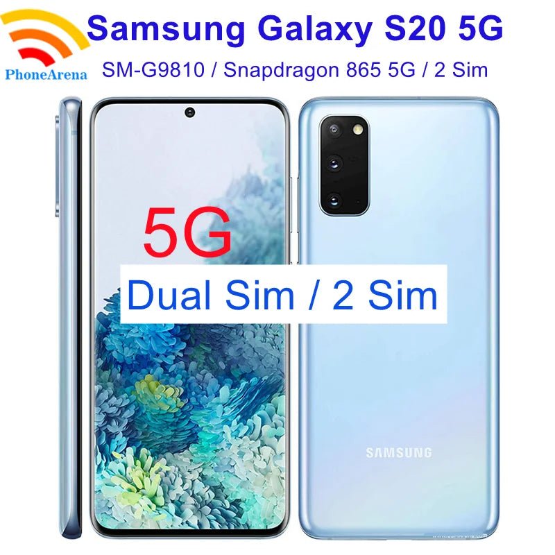 Samsung Galaxy S20 5G G981U1 / G981B / G9810 12+128GB Octa Core Snapdragon 865 5G Chipset NFC Smartphone Original - FATAONSamsung Galaxy S20 5G G981U1 / G981B / G9810 12+128GB Octa Core Snapdragon 865 5G Chipset NFC Smartphone OriginalProductivité & OrganisationFATAON