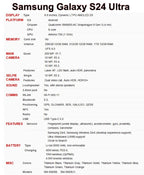 Samsung Galaxy S24 Ultra 5G 6,8 pouces 12 Go de RAM 256/512 Go de ROM Snapdragon NFC S Pen Octa Core Téléphone AI Original Débloqué - FATAONSamsung Galaxy S24 Ultra 5G 6,8 pouces 12 Go de RAM 256/512 Go de ROM Snapdragon NFC S Pen Octa Core Téléphone AI Original DébloquéProductivité & OrganisationFATAON