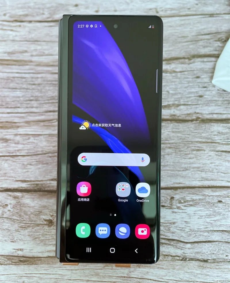 Samsung Galaxy Z Fold 2 Fold2 5G 7.6 "RAM 12GB ROM 256GB NFC Snapdragon débloqué pliable 99% nouveau téléphone portable Android d'origine - FATAONSamsung Galaxy Z Fold 2 Fold2 5G 7.6 "RAM 12GB ROM 256GB NFC Snapdragon débloqué pliable 99% nouveau téléphone portable Android d'origineProductivité & OrganisationFATAON