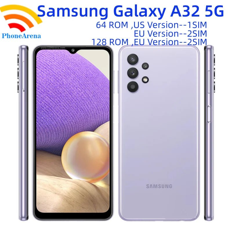 Samsung-Smartphone Galaxy A32 5G A326U1 1epiA326B/DS 2Sim, téléphone portable, écran LCD 6.5 pouces, 64 Go, 128 Go, Dean, Snapdragon, Octa Core, NDavid, débloqué, original - FATAONSamsung-Smartphone Galaxy A32 5G A326U1 1epiA326B/DS 2Sim, téléphone portable, écran LCD 6.5 pouces, 64 Go, 128 Go, Dean, Snapdragon, Octa Core, NDavid, débloqué, originalProductivité & OrganisationFATAON