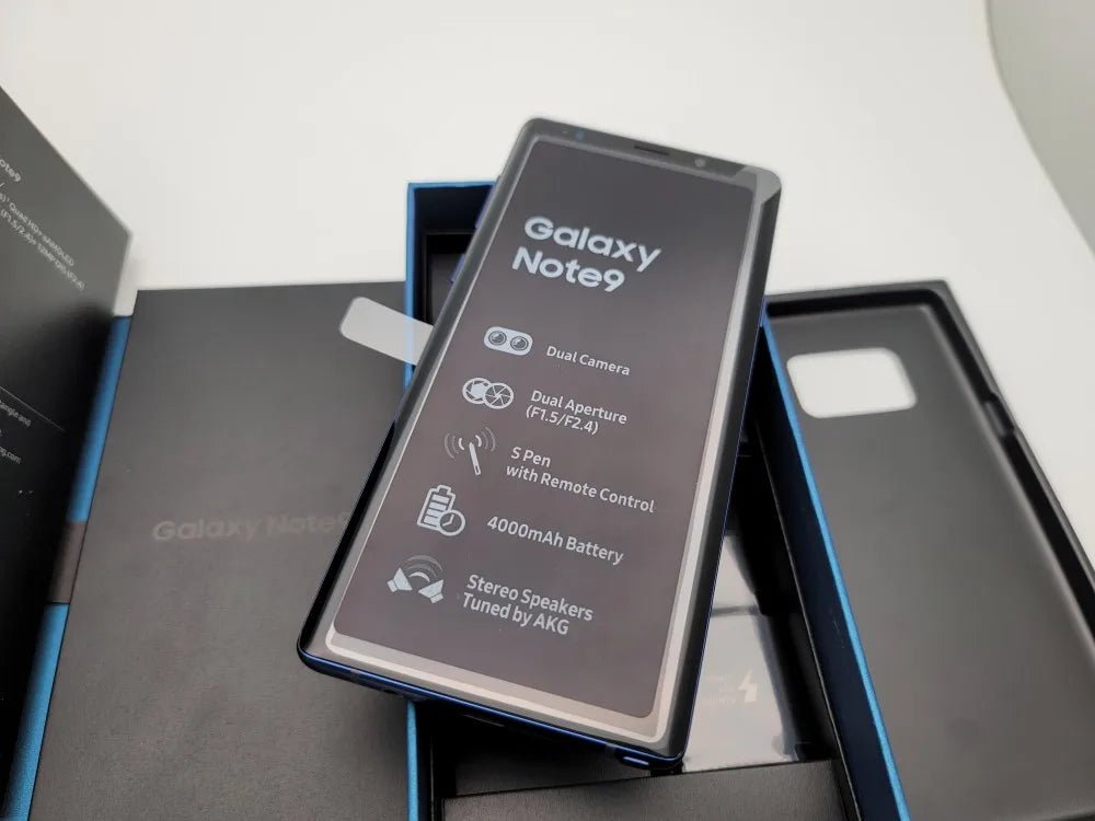 Samsung-Smartphone Galaxy Note 9 Duos N960ineau, téléphone portable SIM, version globale, 6.4 pouces, RAM 6/8 Go, Dean 128/512 Go, NDavid, 4G, persévérance - FATAONSamsung-Smartphone Galaxy Note 9 Duos N960ineau, téléphone portable SIM, version globale, 6.4 pouces, RAM 6/8 Go, Dean 128/512 Go, NDavid, 4G, persévéranceProductivité & OrganisationFATAON