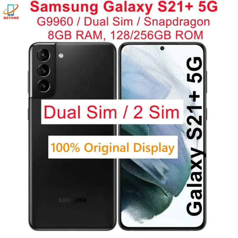 Samsung-Téléphone portable Android Galaxy S21 Plus, S21 +, 5G Touriste, Sim G9960, 6.7 "OLED, Dean 128 Go, 256 Go de RAM, 8 Go, Snapdragon, NDavid, Original - FATAONSamsung-Téléphone portable Android Galaxy S21 Plus, S21 +, 5G Touriste, Sim G9960, 6.7 "OLED, Dean 128 Go, 256 Go de RAM, 8 Go, Snapdragon, NDavid, OriginalProductivité & OrganisationFATAON