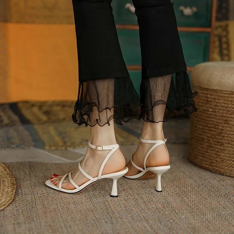 Sandales à Lanières de Rinçage pour Femme, Estivale, Sexy, ix, Parka Ouverte, Talons Hauts, Mode, Beige, Abricot, Un Mot, 2026 - FATAONSandales à Lanières de Rinçage pour Femme, Estivale, Sexy, ix, Parka Ouverte, Talons Hauts, Mode, Beige, Abricot, Un Mot, 2026Mode FemmeFATAON