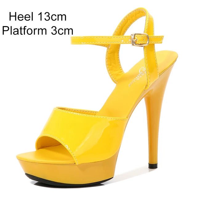 Sandales à talons hauts femmes 2026 nouvelle mode d'été 13 cm filet sauvage rouge sexy talons hauts talons fins montrer chaussures pôle danse striptease - FATAONSandales à talons hauts femmes 2026 nouvelle mode d'été 13 cm filet sauvage rouge sexy talons hauts talons fins montrer chaussures pôle danse stripteaseMode FemmeFATAON