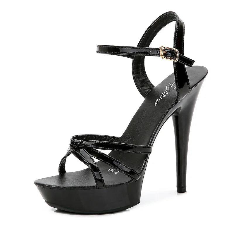 Sandales à talons hauts femmes 2026 nouvelle mode d'été 13 cm filet sauvage rouge sexy talons hauts talons fins montrer chaussures pôle danse striptease - FATAONSandales à talons hauts femmes 2026 nouvelle mode d'été 13 cm filet sauvage rouge sexy talons hauts talons fins montrer chaussures pôle danse stripteaseMode FemmeFATAON