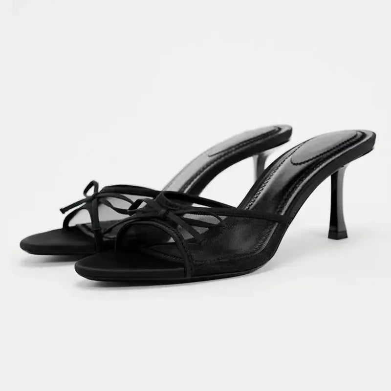 Sandales à talons hauts pour femmes, nouvelle marque de luxe, pantoufles polyvalentes, simples et fines, été 2026 - FATAONSandales à talons hauts pour femmes, nouvelle marque de luxe, pantoufles polyvalentes, simples et fines, été 2026Mode FemmeFATAON