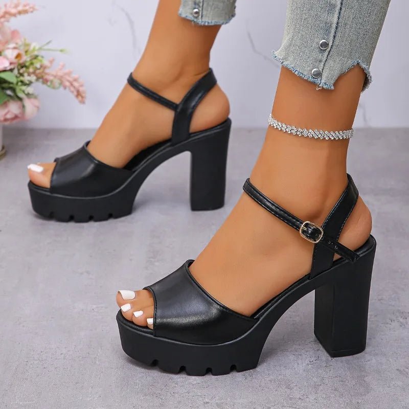 Sandales à talons optiques pour femmes, nouvelle mode d'été, tête ronde, bouche de poisson, plate-forme Parker ouverte, talons hauts non alds - FATAONSandales à talons optiques pour femmes, nouvelle mode d'été, tête ronde, bouche de poisson, plate-forme Parker ouverte, talons hauts non aldsMode FemmeFATAON