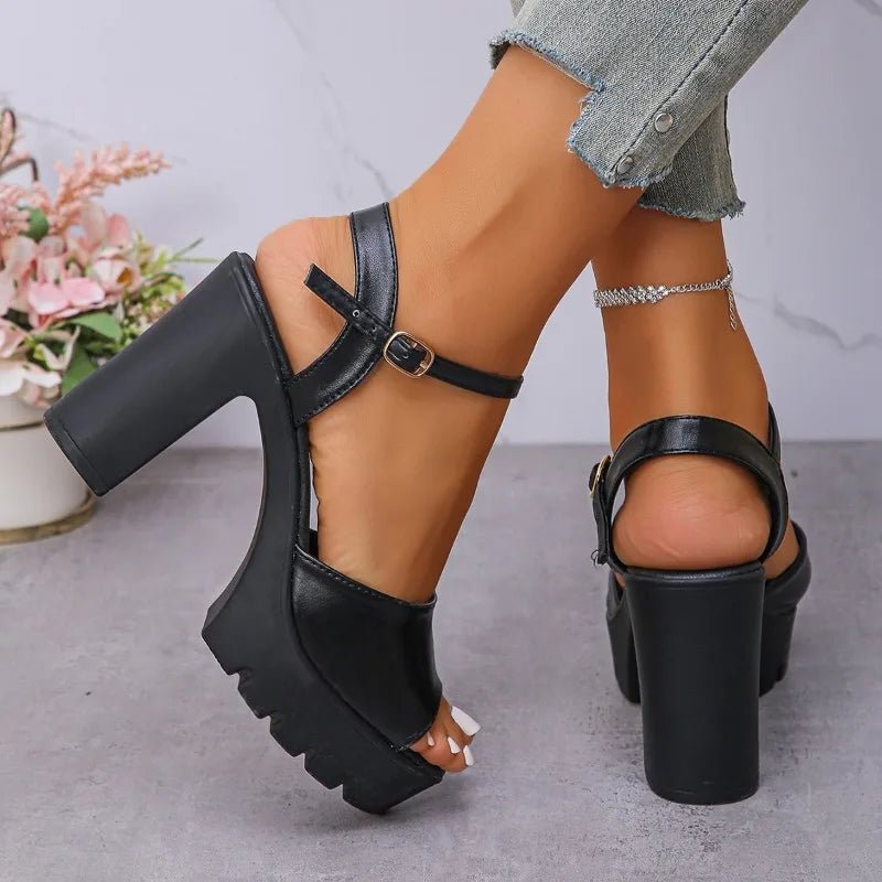 Sandales à talons optiques pour femmes, nouvelle mode d'été, tête ronde, bouche de poisson, plate-forme Parker ouverte, talons hauts non alds - FATAONSandales à talons optiques pour femmes, nouvelle mode d'été, tête ronde, bouche de poisson, plate-forme Parker ouverte, talons hauts non aldsMode FemmeFATAON