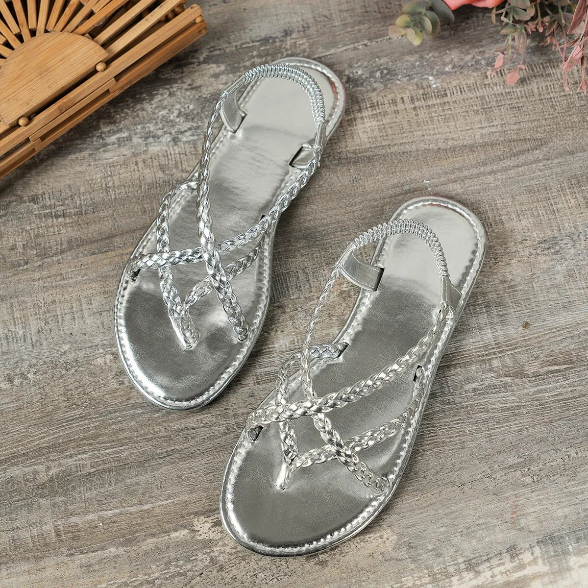 Sandales Creuses Tissées pour Femme, Chaussures de Plage Décontractées, à réinitialisation, pour la Marche, Nouvelle Mode, Été, 2026 - FATAONSandales Creuses Tissées pour Femme, Chaussures de Plage Décontractées, à réinitialisation, pour la Marche, Nouvelle Mode, Été, 2026Mode FemmeFATAON