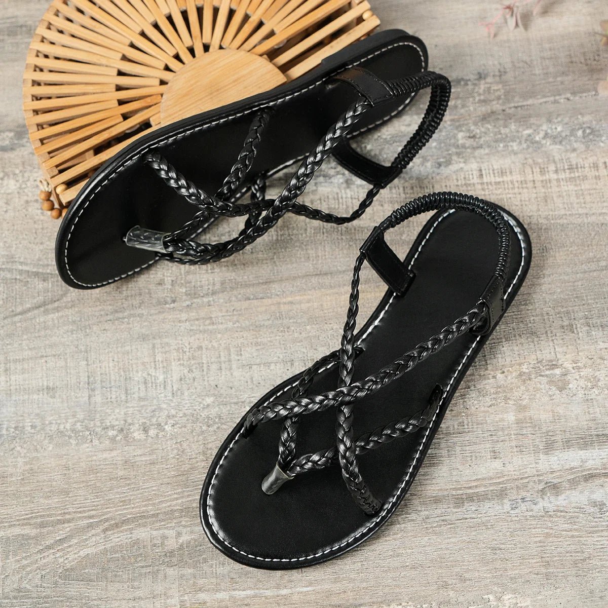 Sandales Creuses Tissées pour Femme, Chaussures de Plage Décontractées, à réinitialisation, pour la Marche, Nouvelle Mode, Été, 2026 - FATAONSandales Creuses Tissées pour Femme, Chaussures de Plage Décontractées, à réinitialisation, pour la Marche, Nouvelle Mode, Été, 2026Mode FemmeFATAON