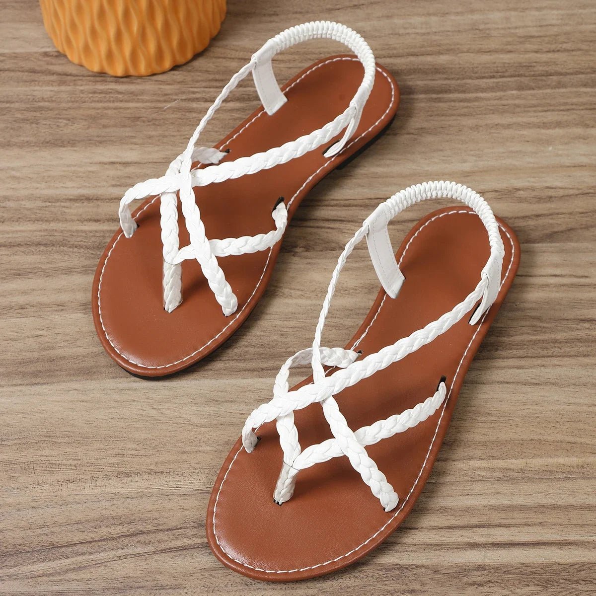Sandales Creuses Tissées pour Femme, Chaussures de Plage Décontractées, à réinitialisation, pour la Marche, Nouvelle Mode, Été, 2026 - FATAONSandales Creuses Tissées pour Femme, Chaussures de Plage Décontractées, à réinitialisation, pour la Marche, Nouvelle Mode, Été, 2026Mode FemmeFATAON