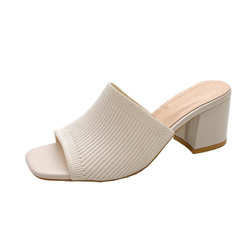 Sandales de Luxe Décontractées et Souples à Talons Hauts pour Femme, Mules Noires, Pantoufles d'Été, Chaussures d'Extérieur, Parka Ouverte, Taille 42 - FATAONSandales de Luxe Décontractées et Souples à Talons Hauts pour Femme, Mules Noires, Pantoufles d'Été, Chaussures d'Extérieur, Parka Ouverte, Taille 42Mode FemmeFATAON