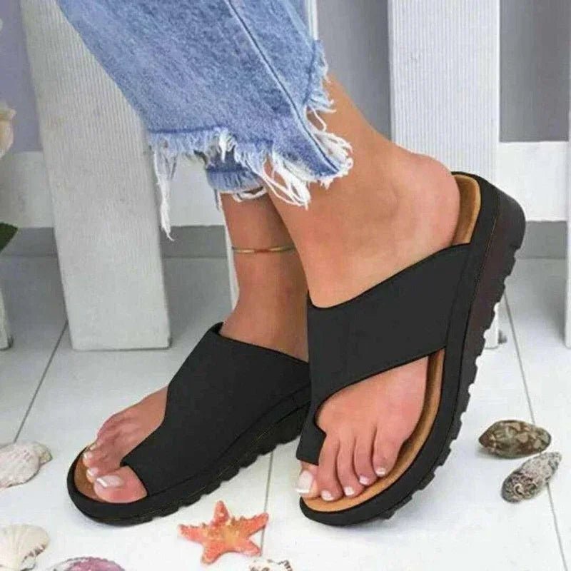 Sandales d'été pour femmes pantoufles orthopédiques correctrices d'oignon doux vêtements d'extérieur pantoufles plate-forme chaussons pour femmes Zapatos Mujer - FATAONSandales d'été pour femmes pantoufles orthopédiques correctrices d'oignon doux vêtements d'extérieur pantoufles plate-forme chaussons pour femmes Zapatos MujerMode FemmeFATAON