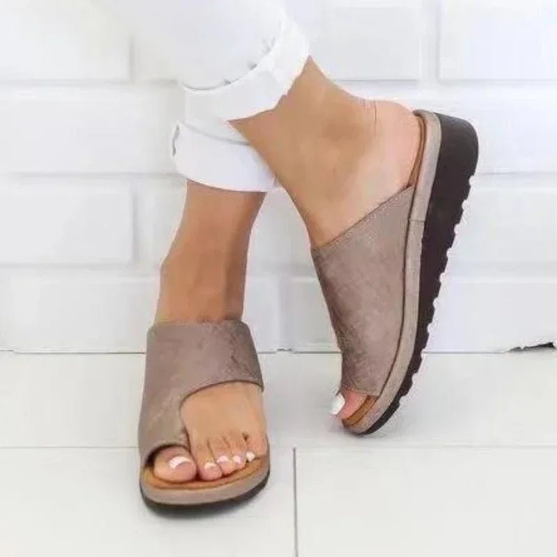 Sandales d'été pour femmes pantoufles orthopédiques correctrices d'oignon doux vêtements d'extérieur pantoufles plate-forme chaussons pour femmes Zapatos Mujer - FATAONSandales d'été pour femmes pantoufles orthopédiques correctrices d'oignon doux vêtements d'extérieur pantoufles plate-forme chaussons pour femmes Zapatos MujerMode FemmeFATAON