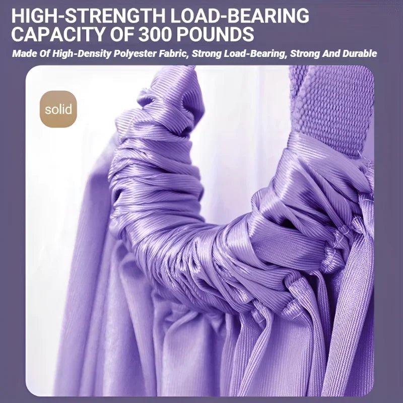 Sangle de Yoga aérienne réglable, corde de traction pour femmes, hamac extensible, fentes de jambes, entraîneur, ceinture de gymnastique, balançoire, étirement, Fitness - FATAONSangle de Yoga aérienne réglable, corde de traction pour femmes, hamac extensible, fentes de jambes, entraîneur, ceinture de gymnastique, balançoire, étirement, FitnessFitness & SportFATAON