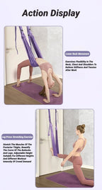 Sangle de Yoga aérienne réglable, corde de traction pour femmes, hamac extensible, fentes de jambes, entraîneur, ceinture de gymnastique, balançoire, étirement, Fitness - FATAONSangle de Yoga aérienne réglable, corde de traction pour femmes, hamac extensible, fentes de jambes, entraîneur, ceinture de gymnastique, balançoire, étirement, FitnessFitness & SportFATAON