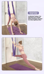 Sangle de Yoga aérienne réglable, corde de traction pour femmes, hamac extensible, fentes de jambes, entraîneur, ceinture de gymnastique, balançoire, étirement, Fitness - FATAONSangle de Yoga aérienne réglable, corde de traction pour femmes, hamac extensible, fentes de jambes, entraîneur, ceinture de gymnastique, balançoire, étirement, FitnessFitness & SportFATAON