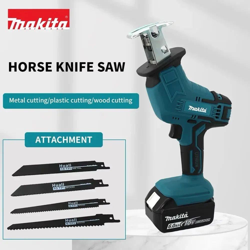 Scie sauteuse sans fil Makita 18V ML-505, scie à chaîne électrique, outil électrique portable pour la coupe du bois, du métal et des tuyaux - FATAONScie sauteuse sans fil Makita 18V ML-505, scie à chaîne électrique, outil électrique portable pour la coupe du bois, du métal et des tuyauxOutils & PerfomancePerformanceFATAON