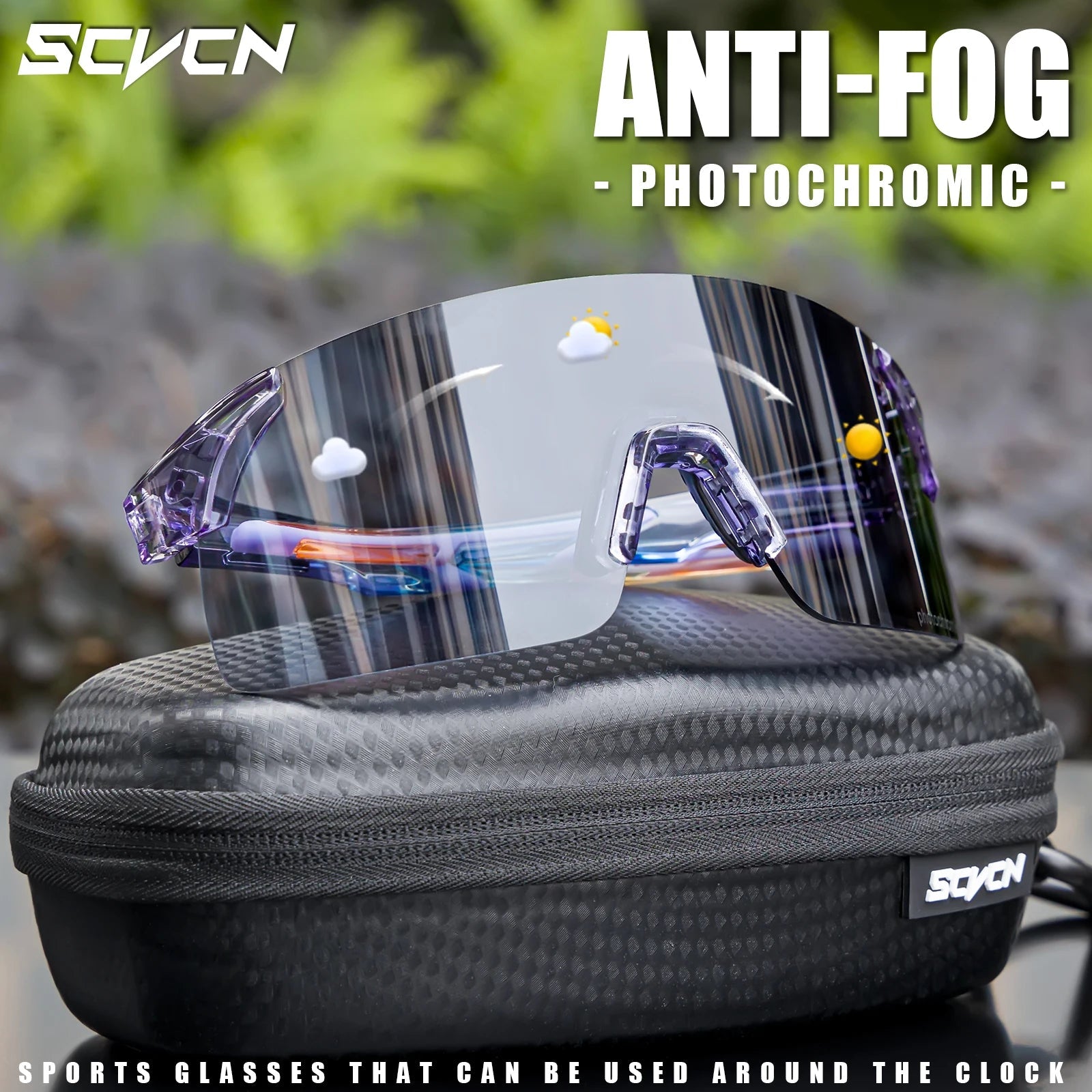 SCVCN extérieur Anti-buée photochromique lunettes de soleil hommes route Anti-buée cyclisme lunettes vélo femmes vélo vtt UV400 lunettes de sport - FATAONSCVCN extérieur Anti-buée photochromique lunettes de soleil hommes route Anti-buée cyclisme lunettes vélo femmes vélo vtt UV400 lunettes de sportMode HommeFATAON
