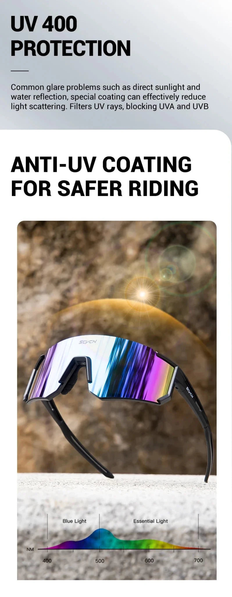 SCVCN New Outdoor Cycling Sunglasses Men Women MTB Driving Bike Glasses Sports Climbing Protective Glasses Bicycle UV400 Goggles - Fix & GoSCVCN New Outdoor Cycling Sunglasses Men Women MTB Driving Bike Glasses Sports Climbing Protective Glasses Bicycle UV400 GogglesFitness & SportFix & Go