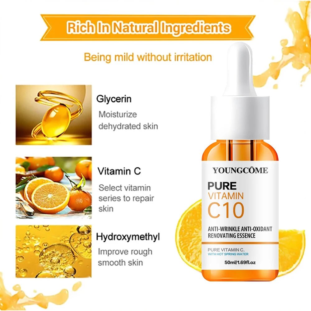 Sérum Vitamine C + Acide Hyaluronique Essence Éclat & Hydratation Quotidienne Un sérum léger à absorption rapide qui aide à améliorer l’éclat et l’hydratation de la peau, tout en laissant le teint plus frais et uniforme. - FATAONSérum Vitamine C + Acide Hyaluronique Essence Éclat & Hydratation Quotidienne Un sérum léger à absorption rapide qui aide à améliorer l’éclat et l’hydratation de la peau, tout en laissant le teint plus frais et uniforme.Beauty & CosmétiquesFATAON