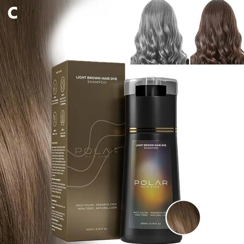 Shampoing de teinture capillaire pour cheveux gris pour femmes et hommes, Kit de teinture capillaire naturelle, Semi-permanent, noir, marron, violet, 200ml - FATAONShampoing de teinture capillaire pour cheveux gris pour femmes et hommes, Kit de teinture capillaire naturelle, Semi-permanent, noir, marron, violet, 200mlBeauté HommeFATAON