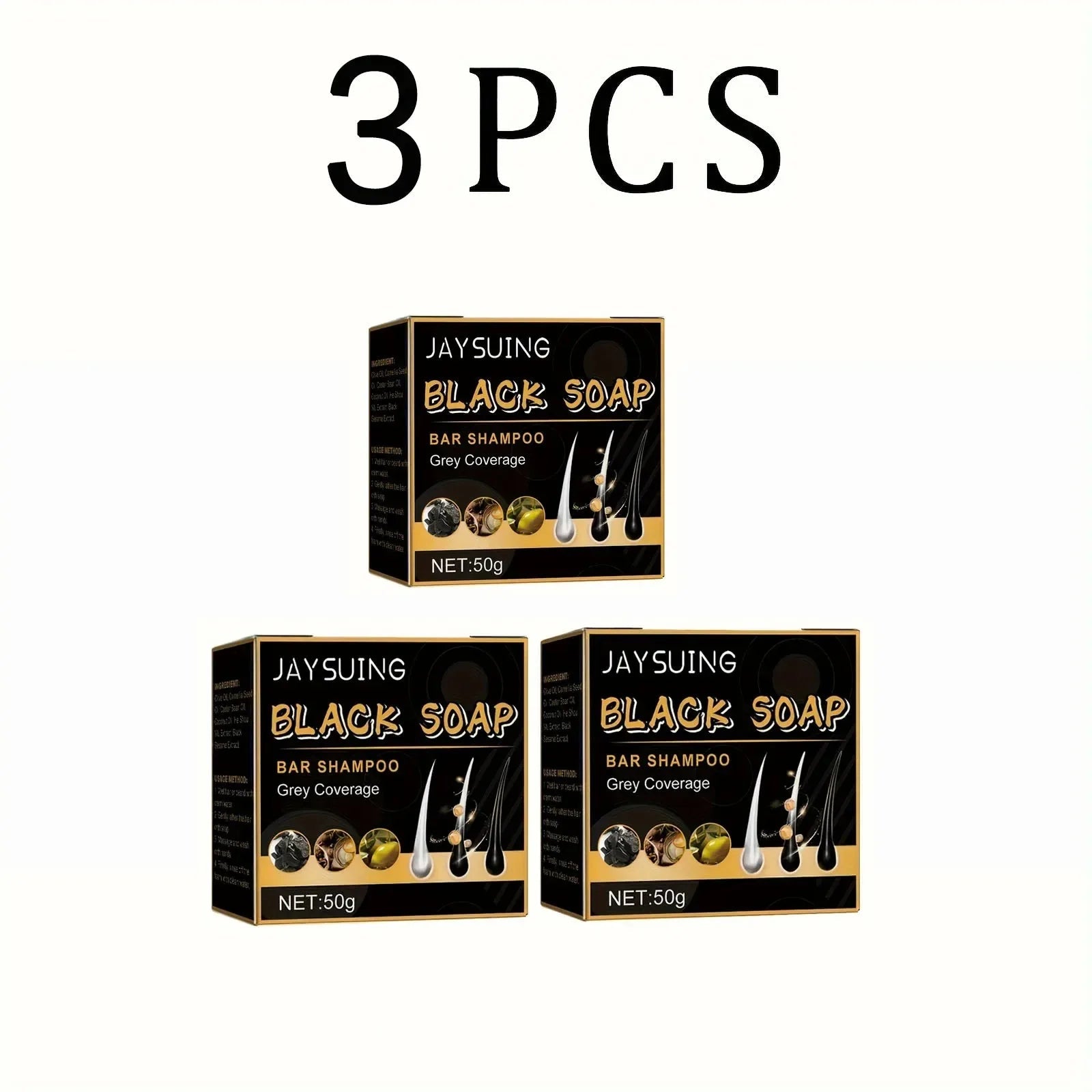 Shampoing pour cheveux, savon noir Polygonum Multiflorum, savon réparateur pour cheveux blancs, ensemble de soins capillaires, nourrissant, Anti-pelliculaire, teinture pour cheveux - FATAONShampoing pour cheveux, savon noir Polygonum Multiflorum, savon réparateur pour cheveux blancs, ensemble de soins capillaires, nourrissant, Anti-pelliculaire, teinture pour cheveuxBeauté HommeFATAON