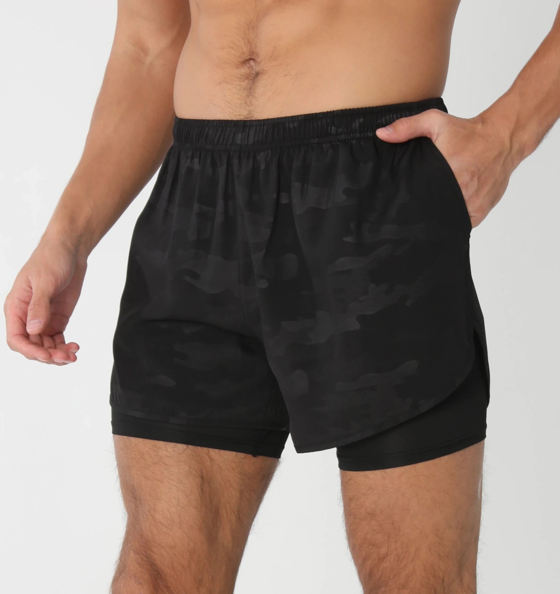 Short de course avec poches doublées pour homme, séchage rapide, léger, respirant, athlétique, sport, entraînement, boucle serviette - FATAONShort de course avec poches doublées pour homme, séchage rapide, léger, respirant, athlétique, sport, entraînement, boucle servietteSport HommeFATAON