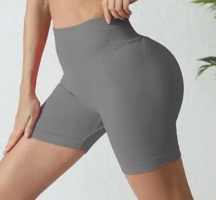 Short de sport pour femme sans couture, taille haute, moulant, pour fitness, entraînement, yoga, course à pied, cyclisme, avec effet push-up - FATAONShort de sport pour femme sans couture, taille haute, moulant, pour fitness, entraînement, yoga, course à pied, cyclisme, avec effet push-upMode FemmeFATAON