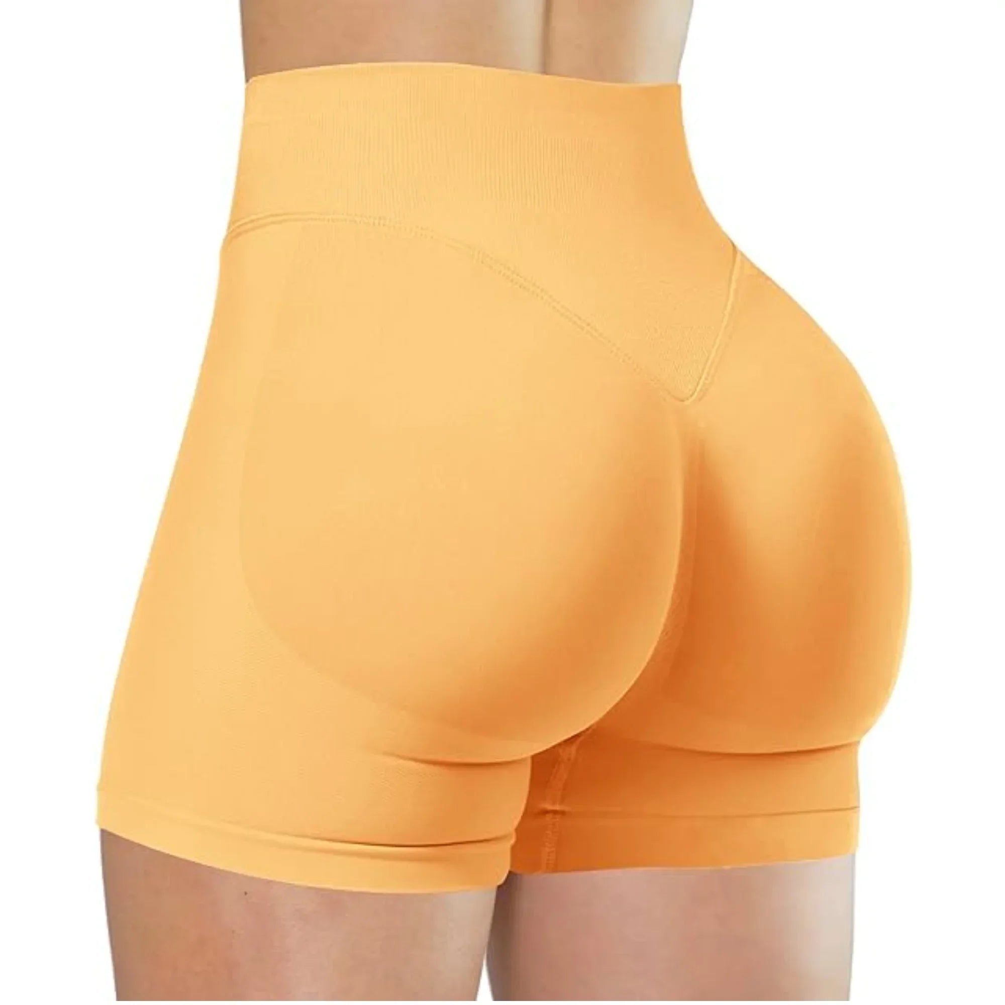 Short de sport pour femme sans couture, taille haute, moulant, pour fitness, entraînement, yoga, course à pied, cyclisme, avec effet push-up - FATAONShort de sport pour femme sans couture, taille haute, moulant, pour fitness, entraînement, yoga, course à pied, cyclisme, avec effet push-upMode FemmeFATAON