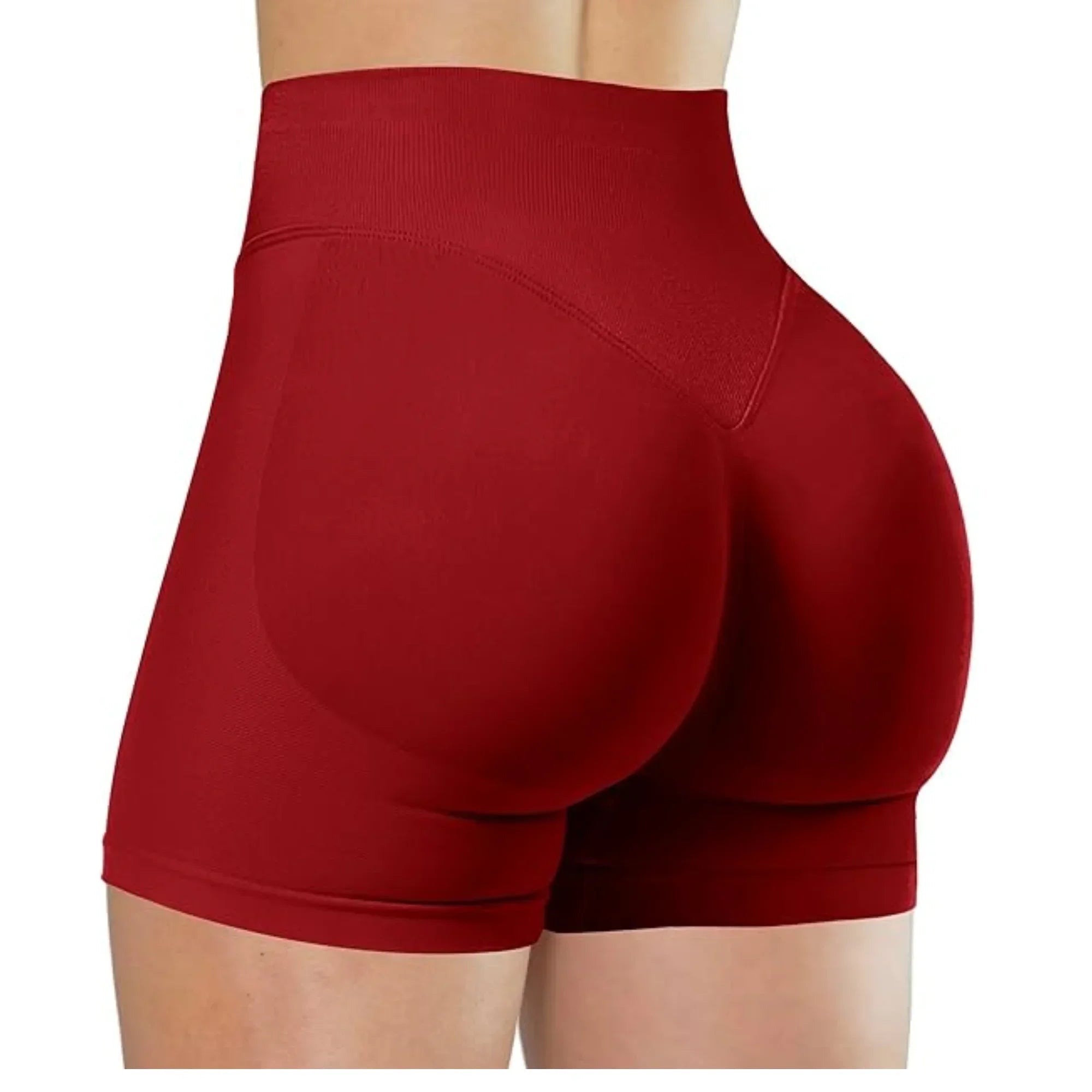 Short de sport pour femme sans couture, taille haute, moulant, pour fitness, entraînement, yoga, course à pied, cyclisme, avec effet push-up - FATAONShort de sport pour femme sans couture, taille haute, moulant, pour fitness, entraînement, yoga, course à pied, cyclisme, avec effet push-upMode FemmeFATAON