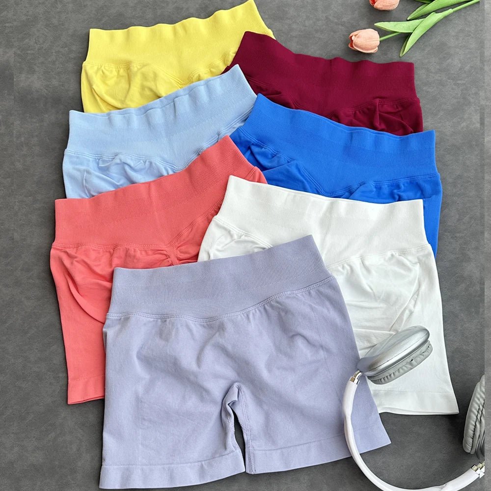 Short Fitness Femme Motard — Bande Côtelée, Scrunch Fesses & Sans Couture - FATAONShort Fitness Femme Motard — Bande Côtelée, Scrunch Fesses & Sans CoutureFitness FemmeFATAON