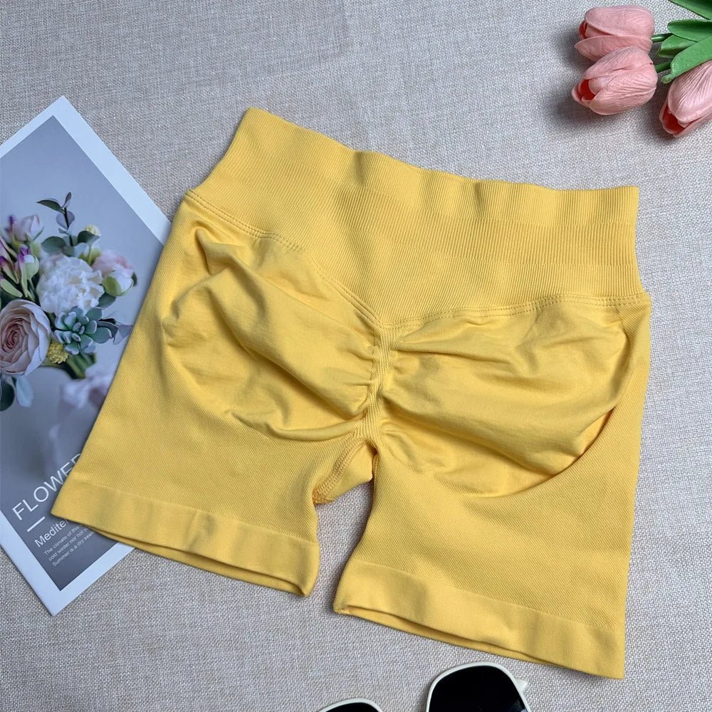 Short Fitness Femme Motard — Bande Côtelée, Scrunch Fesses & Sans Couture - FATAONShort Fitness Femme Motard — Bande Côtelée, Scrunch Fesses & Sans CoutureFitness FemmeFATAON