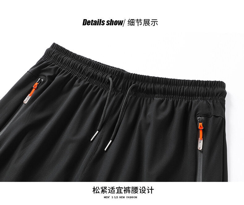 Shorts men's summer thin casual men's quick-drying fifth pants Ice Silk fitness loose plus size sports pants men - FATAONShorts men's summer thin casual men's quick-drying fifth pants Ice Silk fitness loose plus size sports pants menMode HommeFATAON