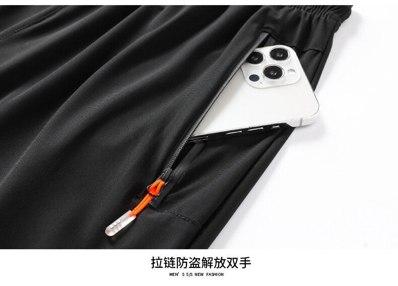 Shorts men's summer thin casual men's quick-drying fifth pants Ice Silk fitness loose plus size sports pants men - FATAONShorts men's summer thin casual men's quick-drying fifth pants Ice Silk fitness loose plus size sports pants menMode HommeFATAON