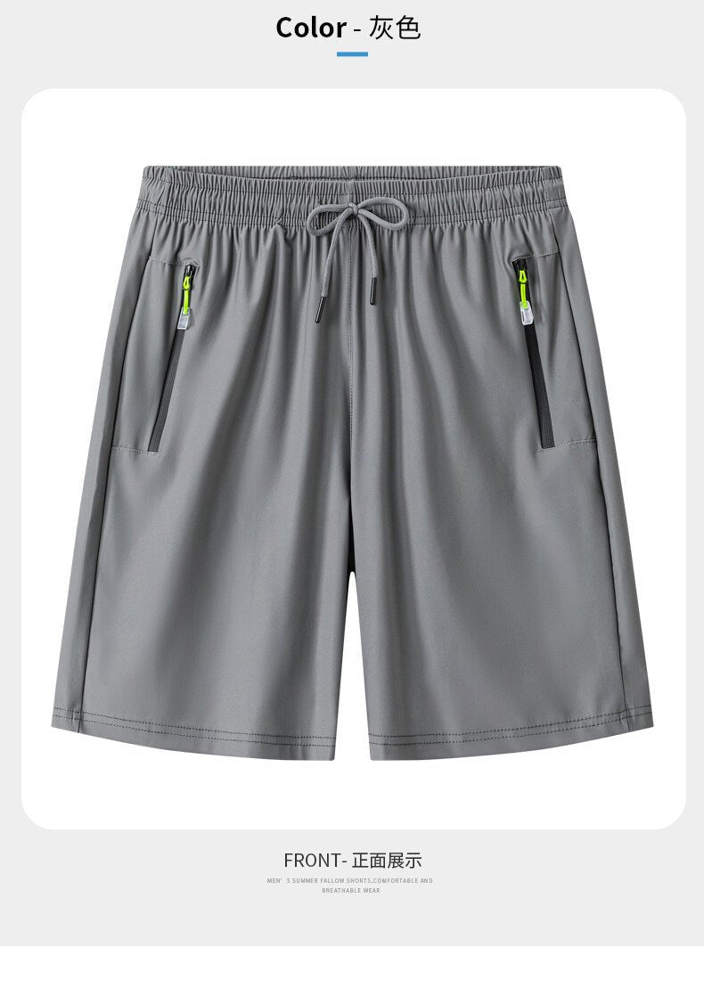 Shorts men's summer thin casual men's quick-drying fifth pants Ice Silk fitness loose plus size sports pants men - FATAONShorts men's summer thin casual men's quick-drying fifth pants Ice Silk fitness loose plus size sports pants menMode HommeFATAON