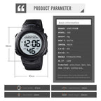 SKMEI-Montre-bracelet numérique étanche pour homme, 1560 m, 2 fois, 10 ans, batterie, réveil, sport, fitness, 100 - FATAONSKMEI-Montre-bracelet numérique étanche pour homme, 1560 m, 2 fois, 10 ans, batterie, réveil, sport, fitness, 100Mode HommeFATAON