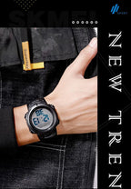 SKMEI-Montre-bracelet numérique étanche pour homme, 1560 m, 2 fois, 10 ans, batterie, réveil, sport, fitness, 100 - FATAONSKMEI-Montre-bracelet numérique étanche pour homme, 1560 m, 2 fois, 10 ans, batterie, réveil, sport, fitness, 100Mode HommeFATAON