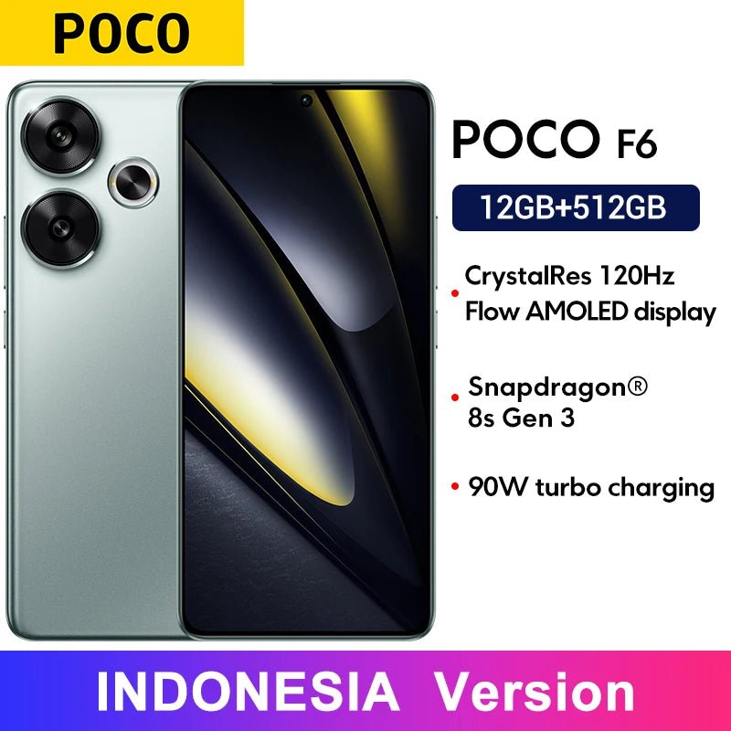 Smartphone POCO F6 5G version globale, charge turbo 90W, Snapdragon 8s Gen 3, NFC, 5000 mAh, écran AMOLED Flow DotDisplay 6,67 pouces 120 Hz - FATAONSmartphone POCO F6 5G version globale, charge turbo 90W, Snapdragon 8s Gen 3, NFC, 5000 mAh, écran AMOLED Flow DotDisplay 6,67 pouces 120 HzProductivité & OrganisationFATAON