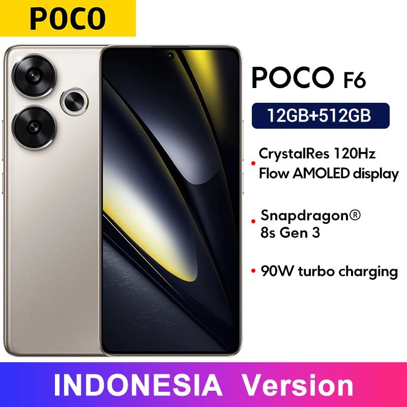 Smartphone POCO F6 5G version globale, charge turbo 90W, Snapdragon 8s Gen 3, NFC, 5000 mAh, écran AMOLED Flow DotDisplay 6,67 pouces 120 Hz - FATAONSmartphone POCO F6 5G version globale, charge turbo 90W, Snapdragon 8s Gen 3, NFC, 5000 mAh, écran AMOLED Flow DotDisplay 6,67 pouces 120 HzProductivité & OrganisationFATAON
