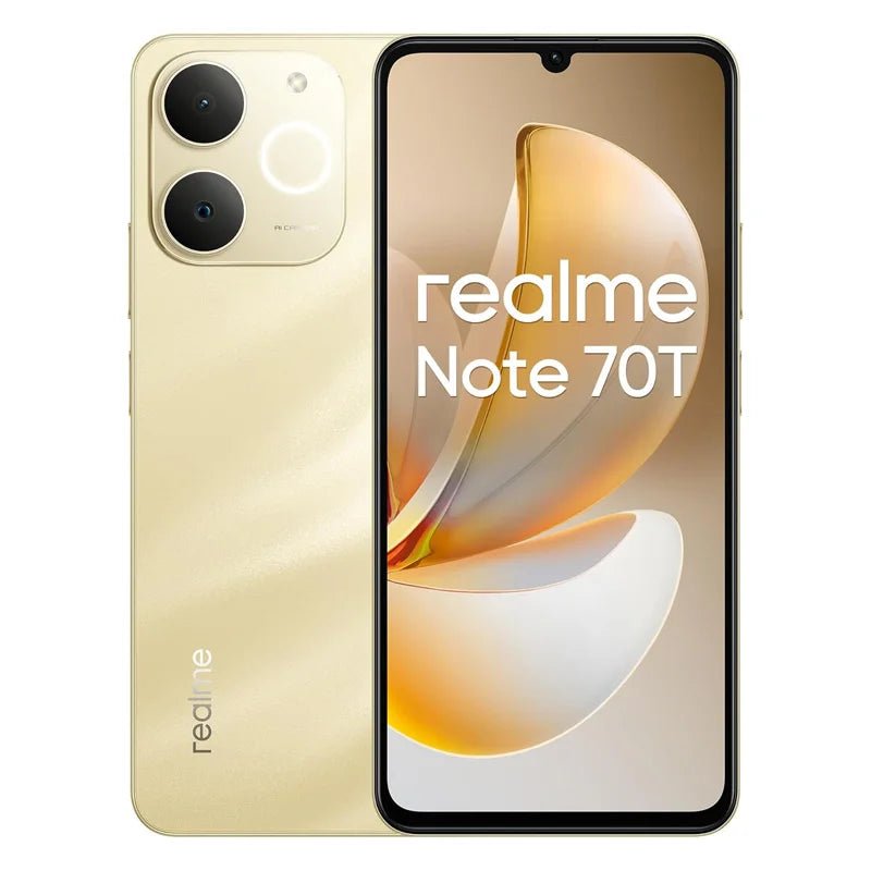 Smartphone Realme Note 70T AI, version mondiale, écran 6,75 pouces 90 Hz, batterie 6000 mAh, appareil photo AI 13 MP, chipset octa-core, IP54 - FATAONSmartphone Realme Note 70T AI, version mondiale, écran 6,75 pouces 90 Hz, batterie 6000 mAh, appareil photo AI 13 MP, chipset octa-core, IP54Productivité & OrganisationFATAON