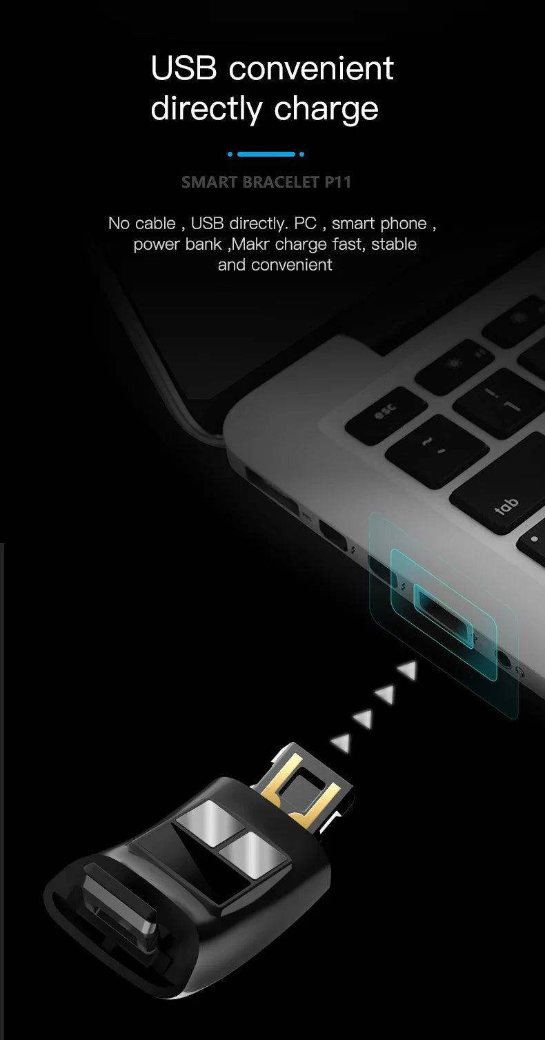 Smartwatch Ekg Bracelet intelligent étanche P11 Plus Bracelet intelligent traqueur d'activité sang oxygène Smartband Bracelet de Fitness - FATAONSmartwatch Ekg Bracelet intelligent étanche P11 Plus Bracelet intelligent traqueur d'activité sang oxygène Smartband Bracelet de FitnessFitness & SportFATAON