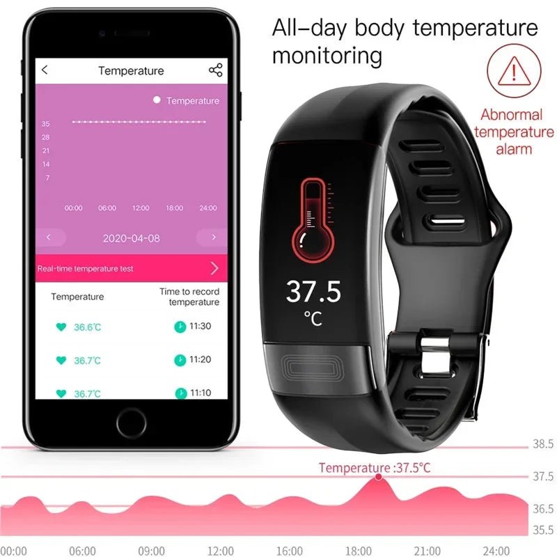 Smartwatch Ekg Bracelet intelligent étanche P11 Plus Bracelet intelligent traqueur d'activité sang oxygène Smartband Bracelet de Fitness - FATAONSmartwatch Ekg Bracelet intelligent étanche P11 Plus Bracelet intelligent traqueur d'activité sang oxygène Smartband Bracelet de FitnessFitness & SportFATAON