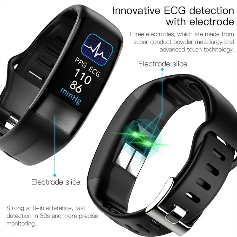 Smartwatch Ekg Bracelet intelligent étanche P11 Plus Bracelet intelligent traqueur d'activité sang oxygène Smartband Bracelet de Fitness - FATAONSmartwatch Ekg Bracelet intelligent étanche P11 Plus Bracelet intelligent traqueur d'activité sang oxygène Smartband Bracelet de FitnessFitness & SportFATAON